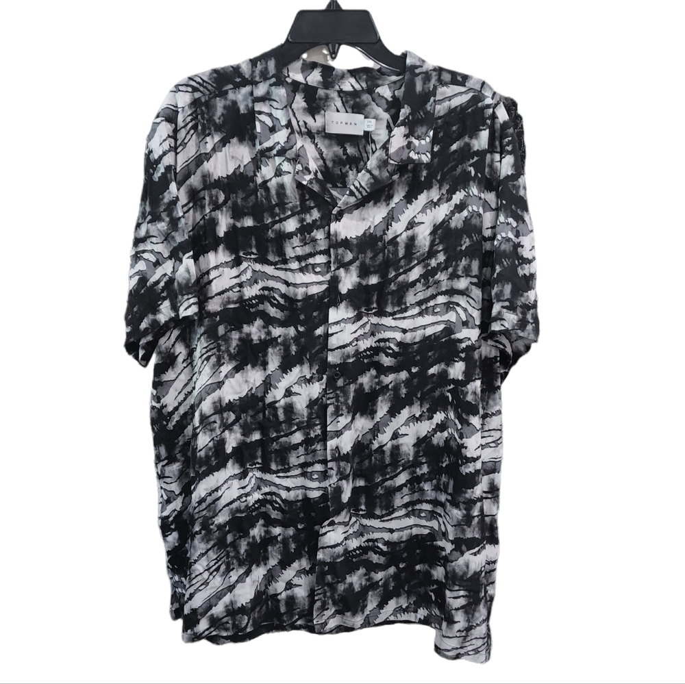 Topman Button Down Shirt Sleeve Shirt